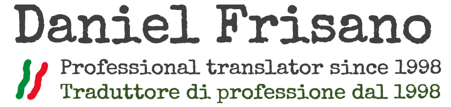 Daniel Frisano / Professional translator since 1998